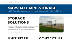 Desktop Screenshot of marshallmini-storage.com